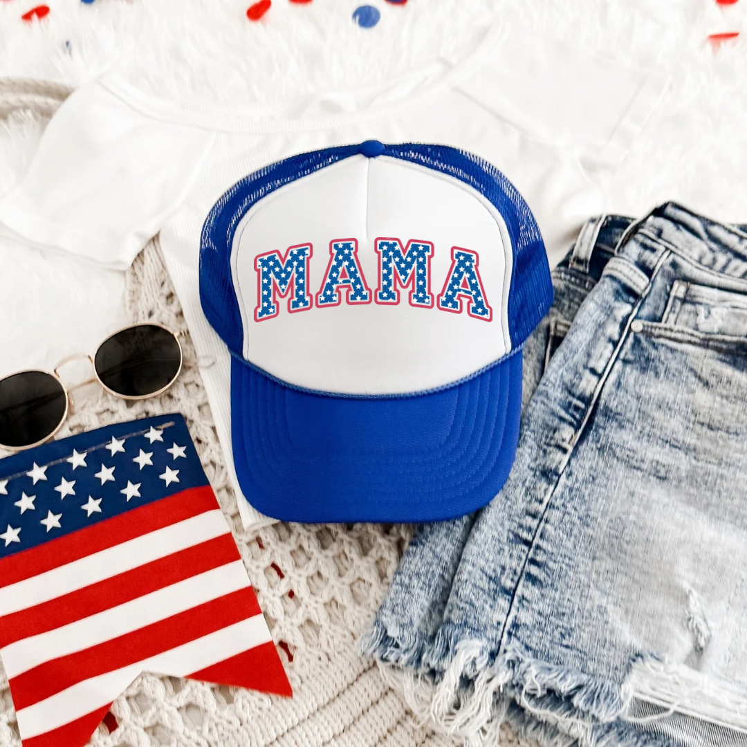 Mama Stars 4th Of July Trucker Hat