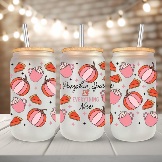 Pumpkin Spice UV DTF Cup Wrap