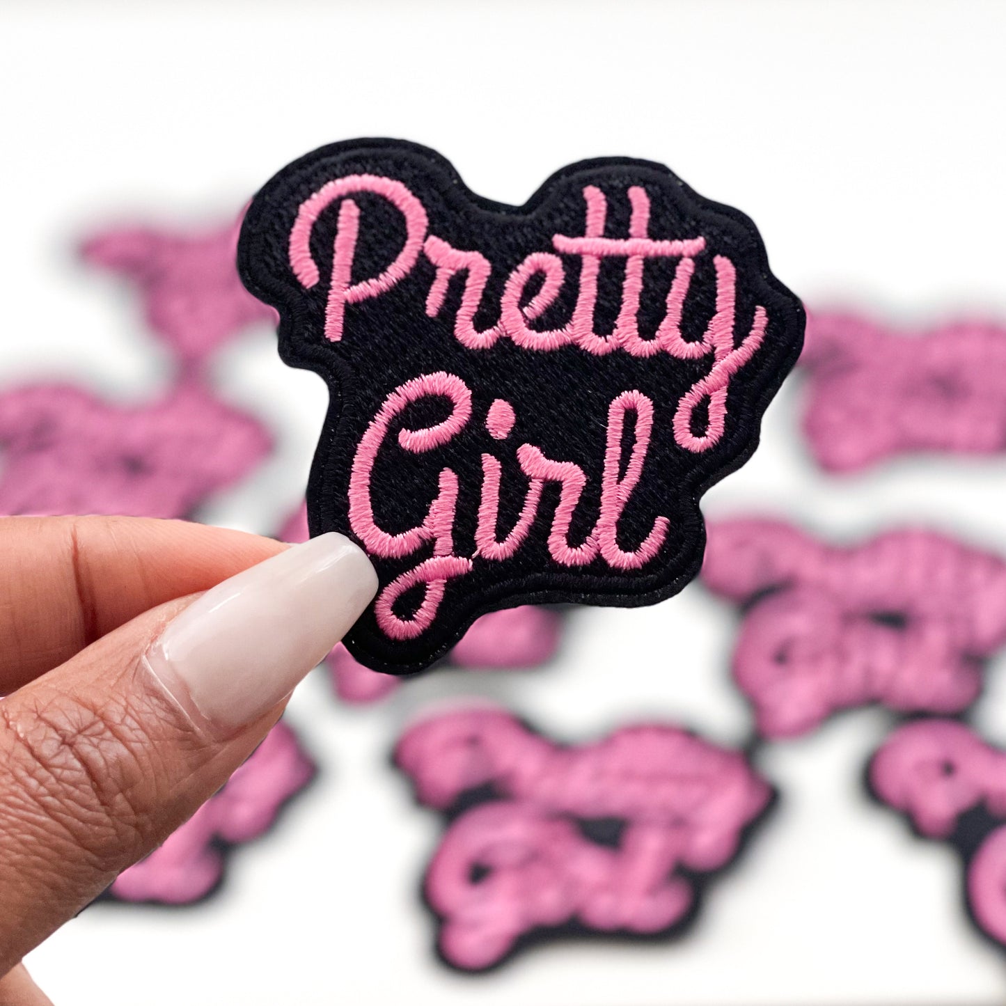 Pretty Girl Embroidered Patch