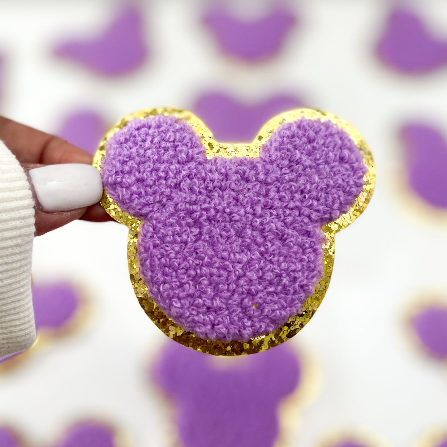 Mouse Ears Chenille Patch