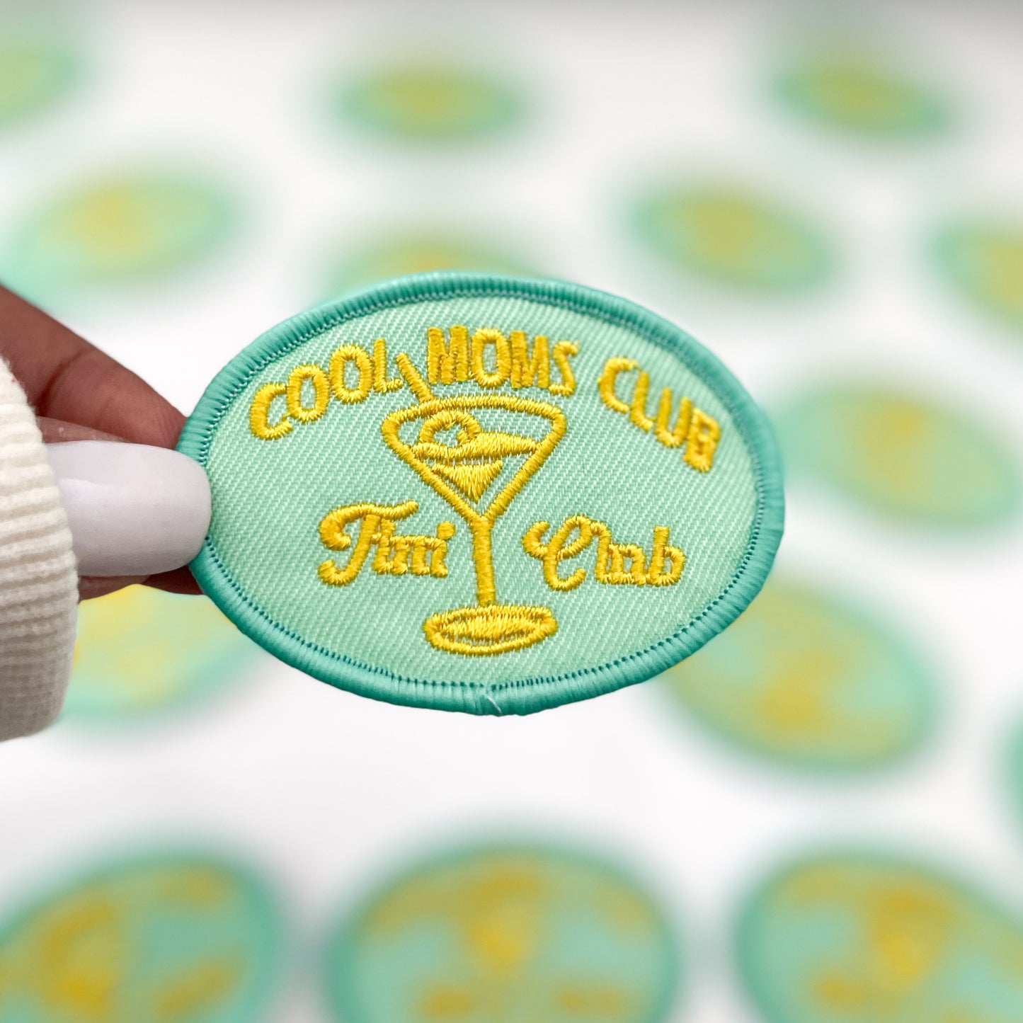 Cool Moms Tini Club Embroidered Patch