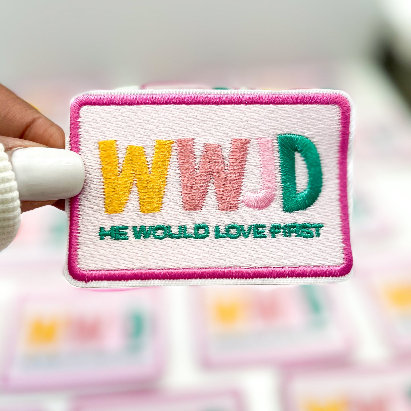 WWJD Embroidered Patch