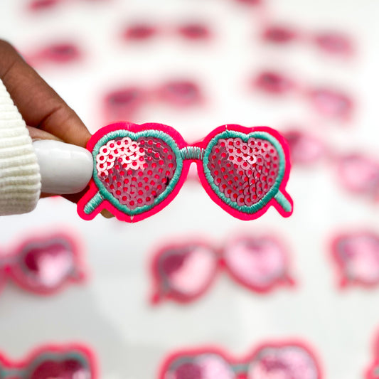 Sunglasses Sequin Embroidered Patch