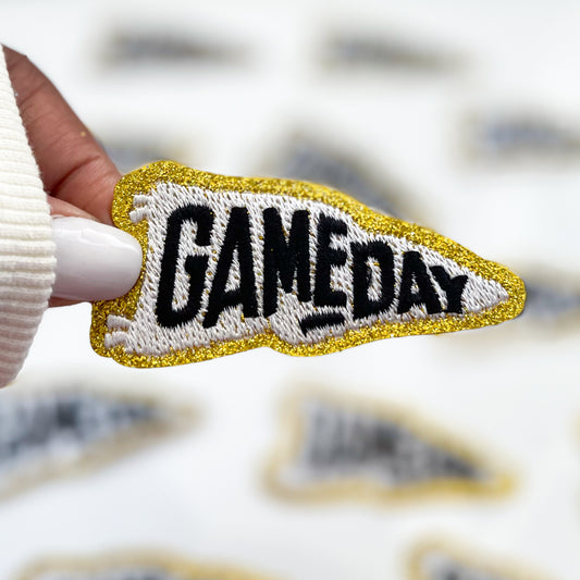 Black Game Day Chenille Patch