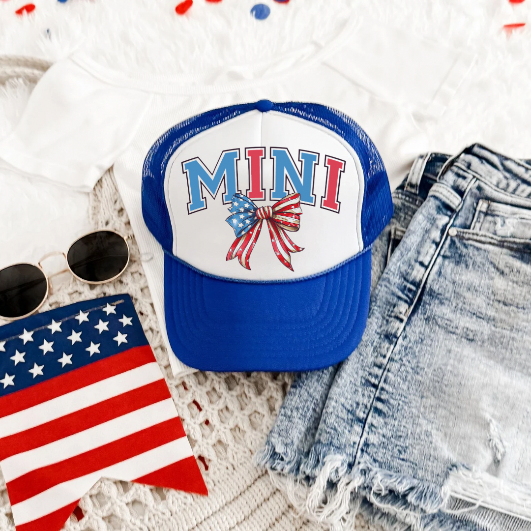 Mini 4th of July Trucker Hat – Kids Patriotic Mesh Cap for Independence Day