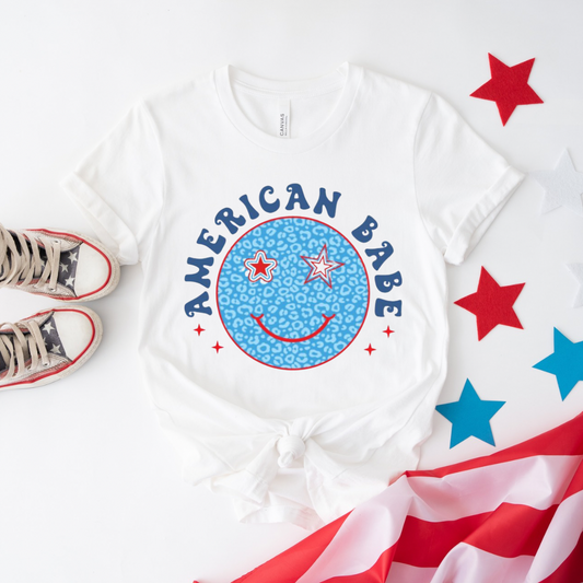 American Babe Smiley TShirt