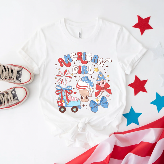 American Girl Skate Ice Cream Coquette TShirt