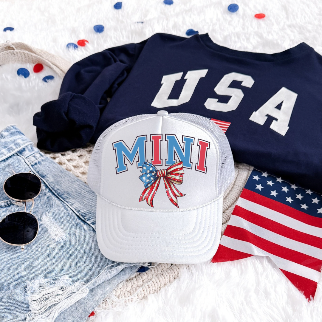 Mini 4th of July Trucker Hat – Kids Patriotic Mesh Cap for Independence Day