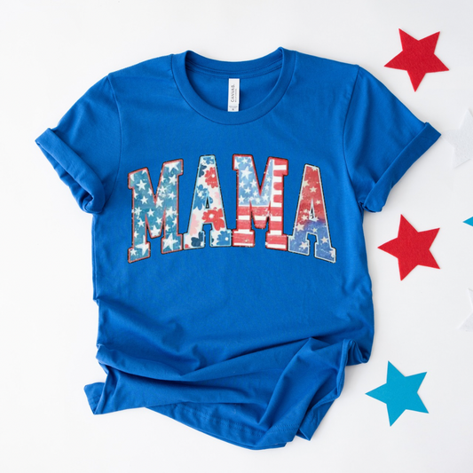 Cute Patriotic MAMA T-Shirt