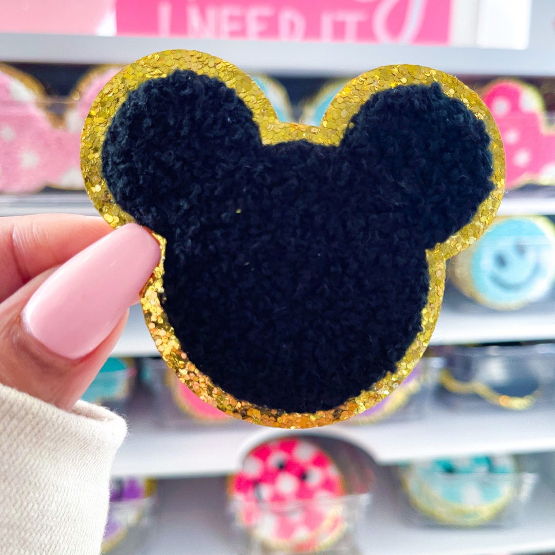 Mouse Ears Chenille Patch