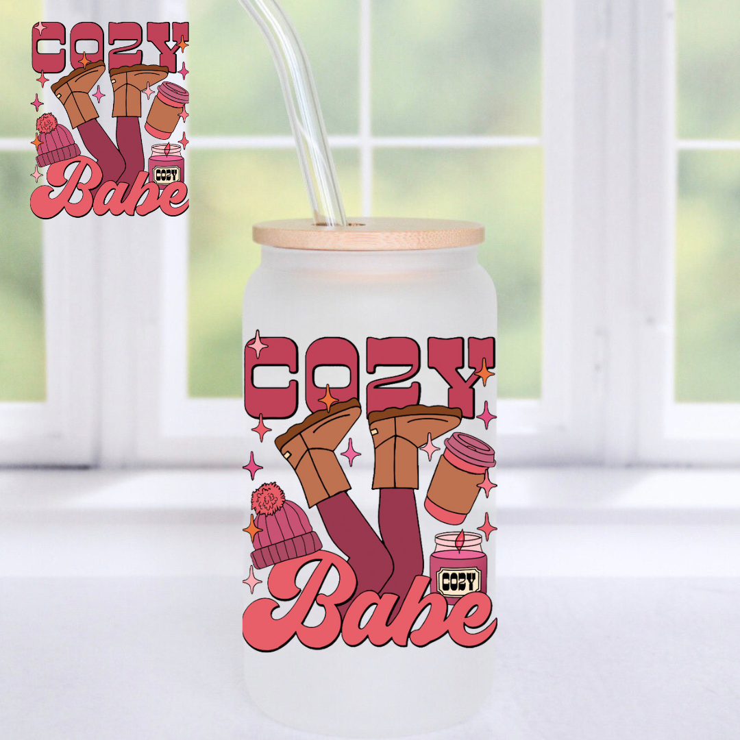 Cozy Babe UV DTF Decal